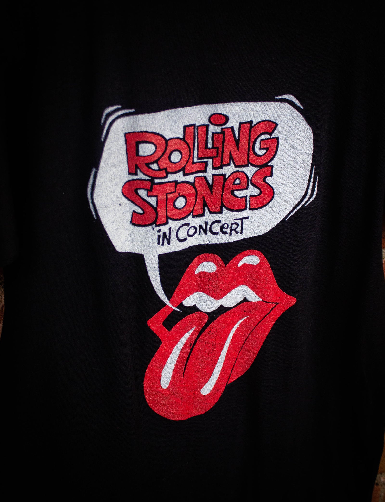 Dare kighul uendelig Vintage 1975 Rolling Stones In Concert T Shirt Black Small – Black Shag  Vintage