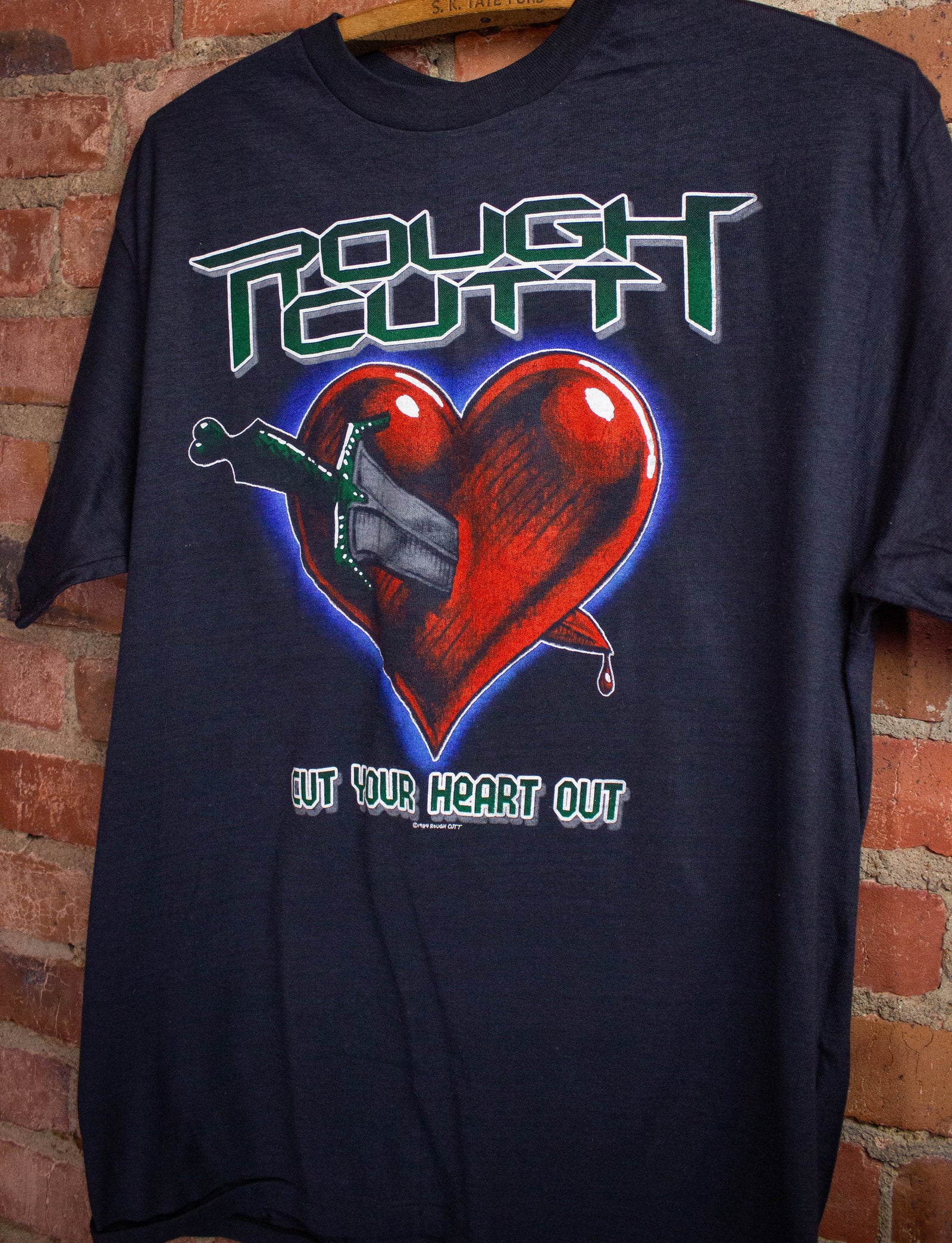 Vintage Rough Cutt Eat Your Heart Out Concert T-Shirt 1984 M