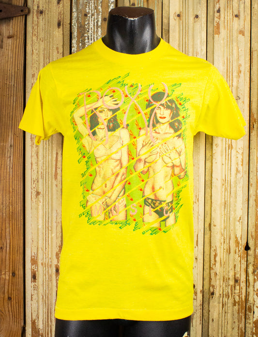 Vintage Roxy Music Country Life Concert T Shirt Yellow 80s Yellow Small