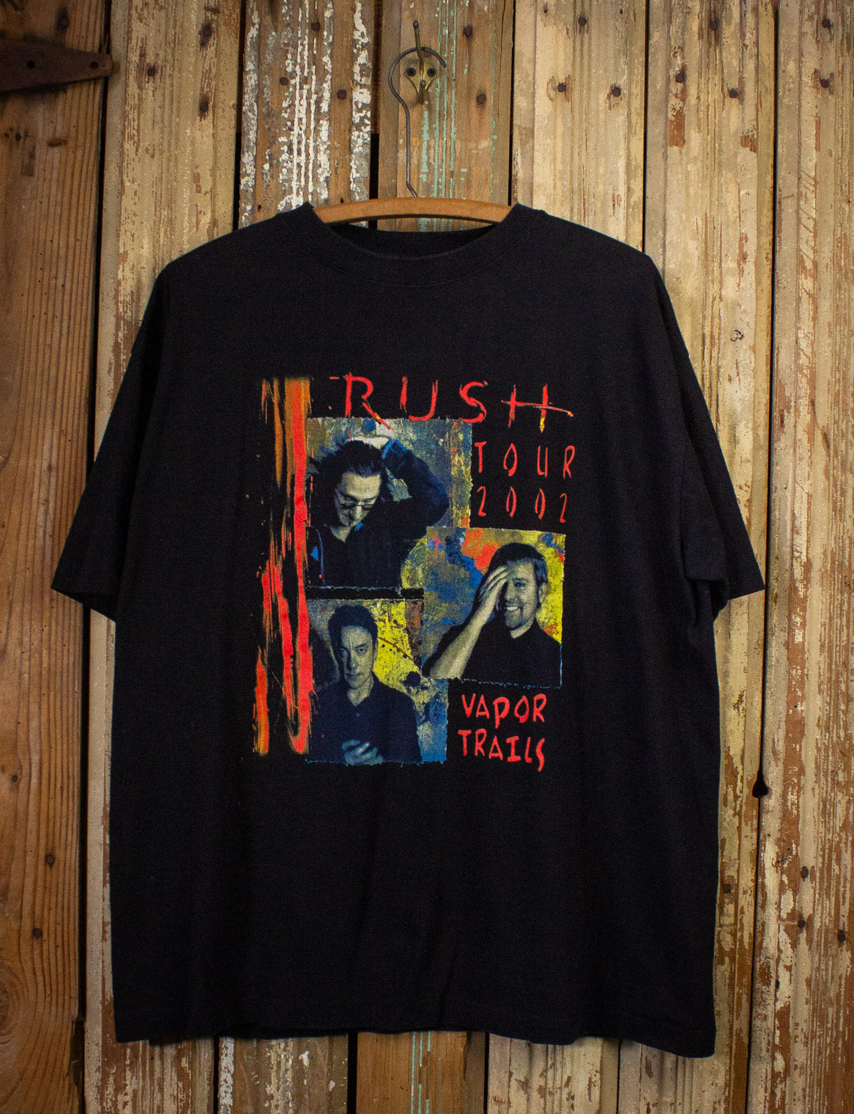 Vintage Rush Vapor Trails Concert T Shirt 2002 Black XL