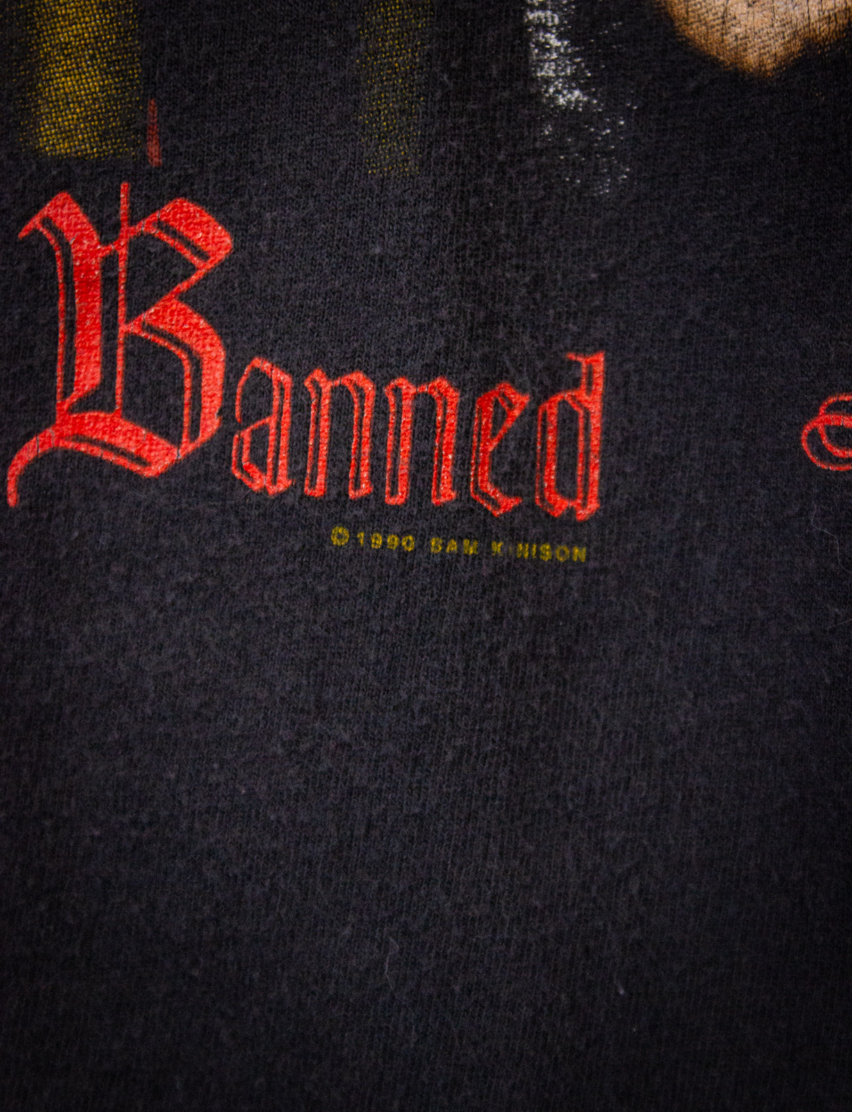 Vintage Sam Kinison Leader of The Banned Graphic T Shirt 1990 Black Large
