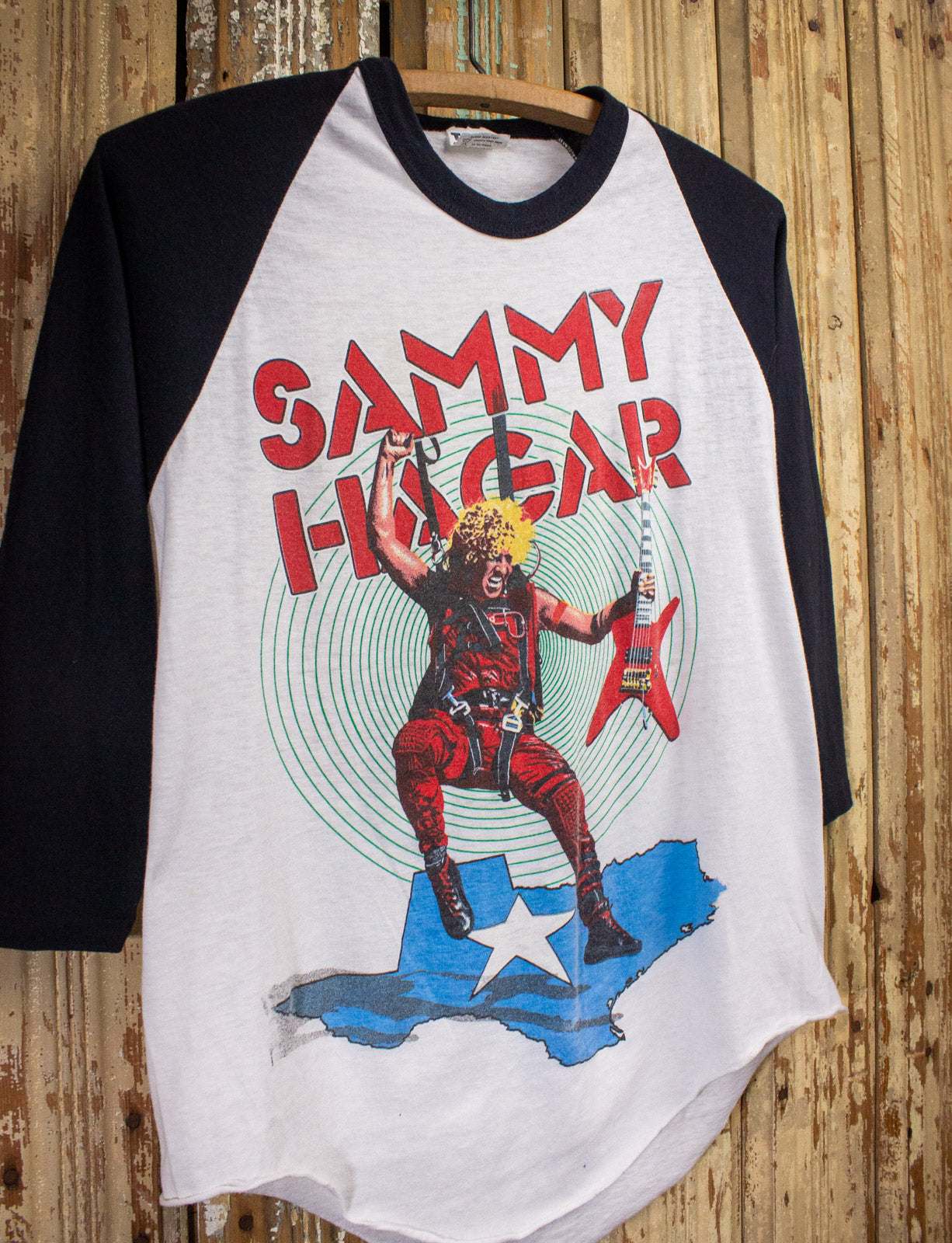 Vintage Sammy Hagar Texas Is Best Raglan Concert T Shirt 80s Small