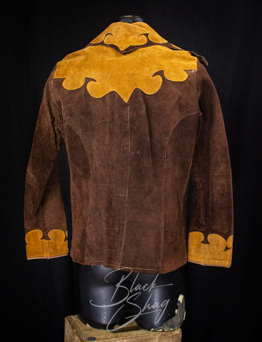 Vintage Santa Fe Leather Company Suede Jacket 70s Medium/Large