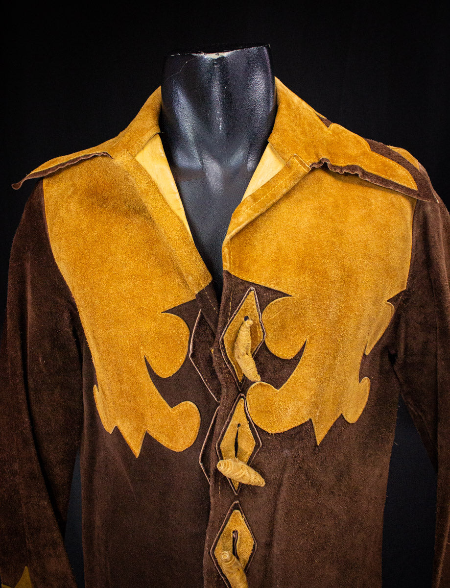 Vintage Santa Fe Leather Company Suede Jacket 70s Medium/Large