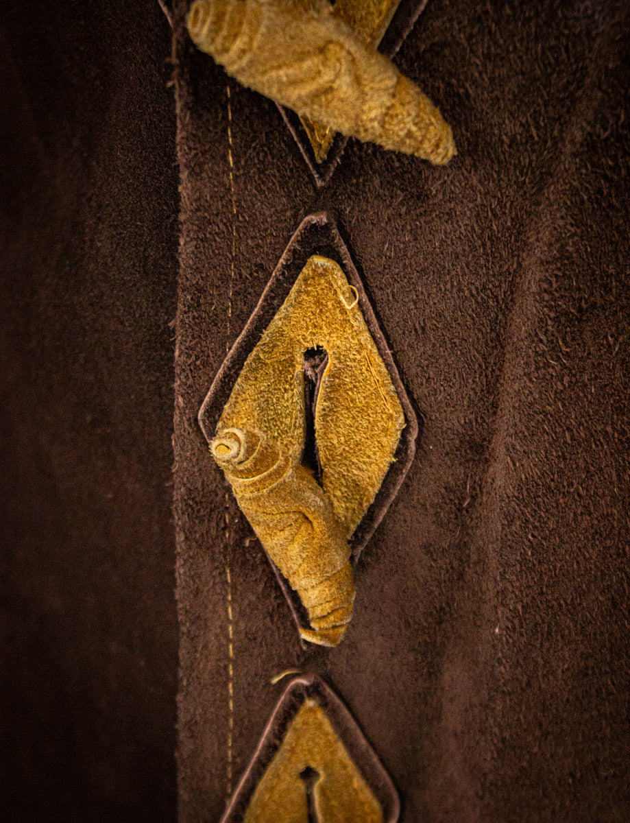 Vintage Santa Fe Leather Company Suede Jacket 70s Medium/Large