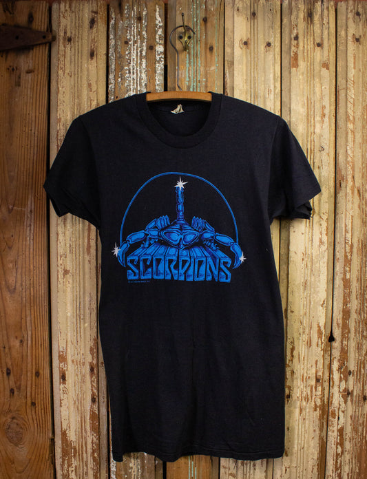 Vintage Scorpions Blackout Tour Concert T Shirt 1982 Black Small