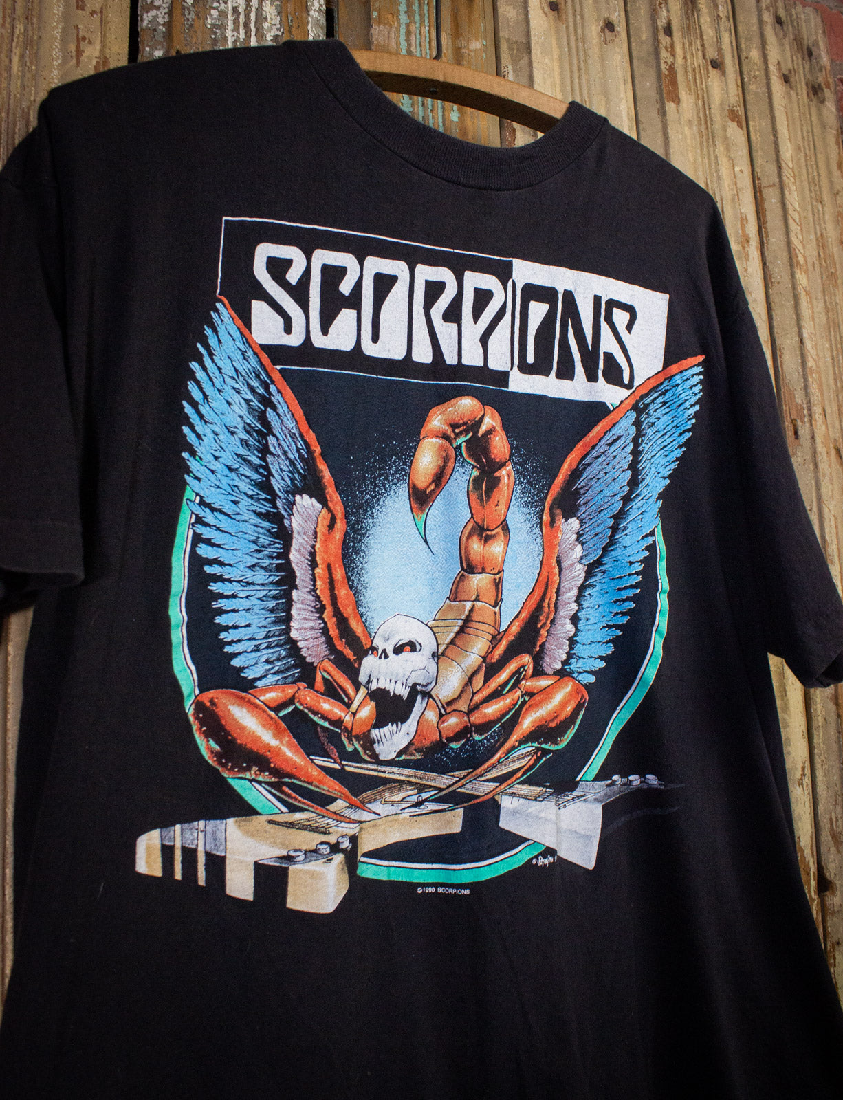 Vintage Scorpions Crazy World Concert T Shirt 1991 Black XL