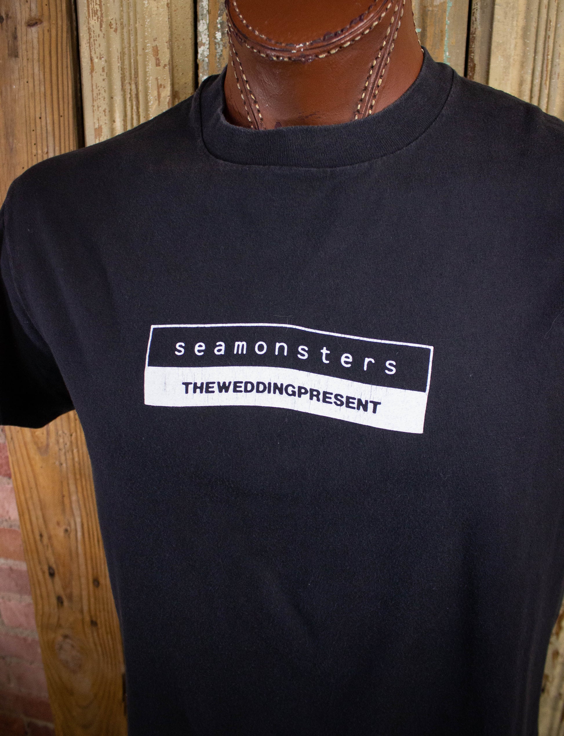 Vintage The Wedding Present Seamonsters Concert T Shirt Black Large