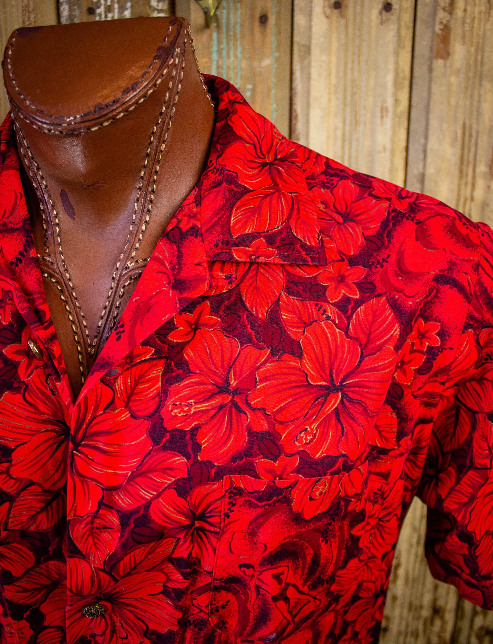 Vintage Men's Shirt - Red - XL