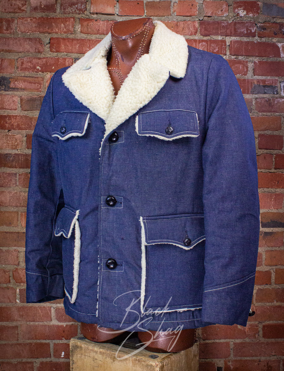 Vintage Sears Sportswear Sherpa Denim Jacket 70s