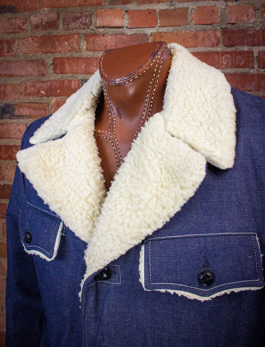 Vintage Sears Sportswear Sherpa Denim Jacket 70s
