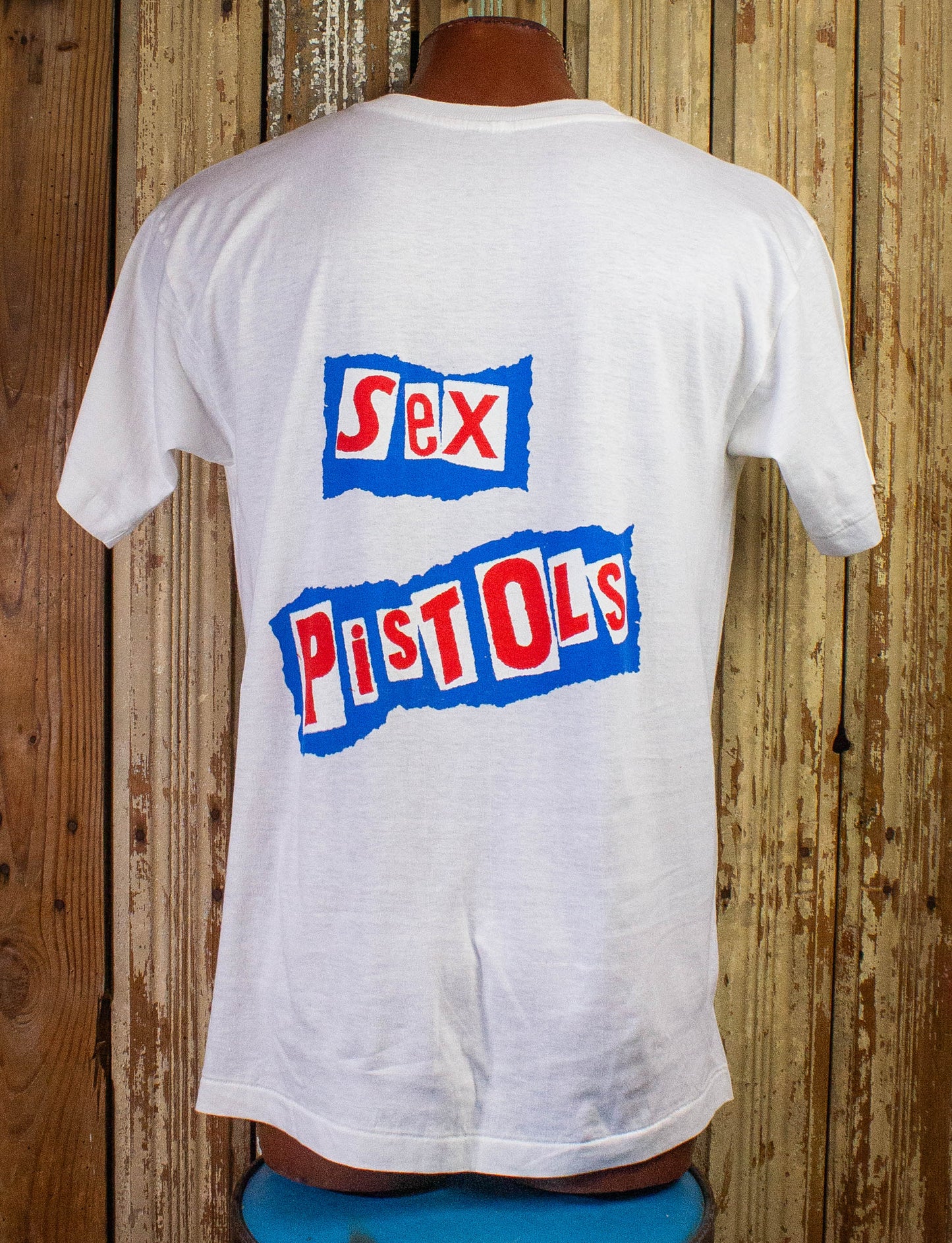 Vintage Sex Pistols Sid Vicious Tribute T Shirt 80s White XL