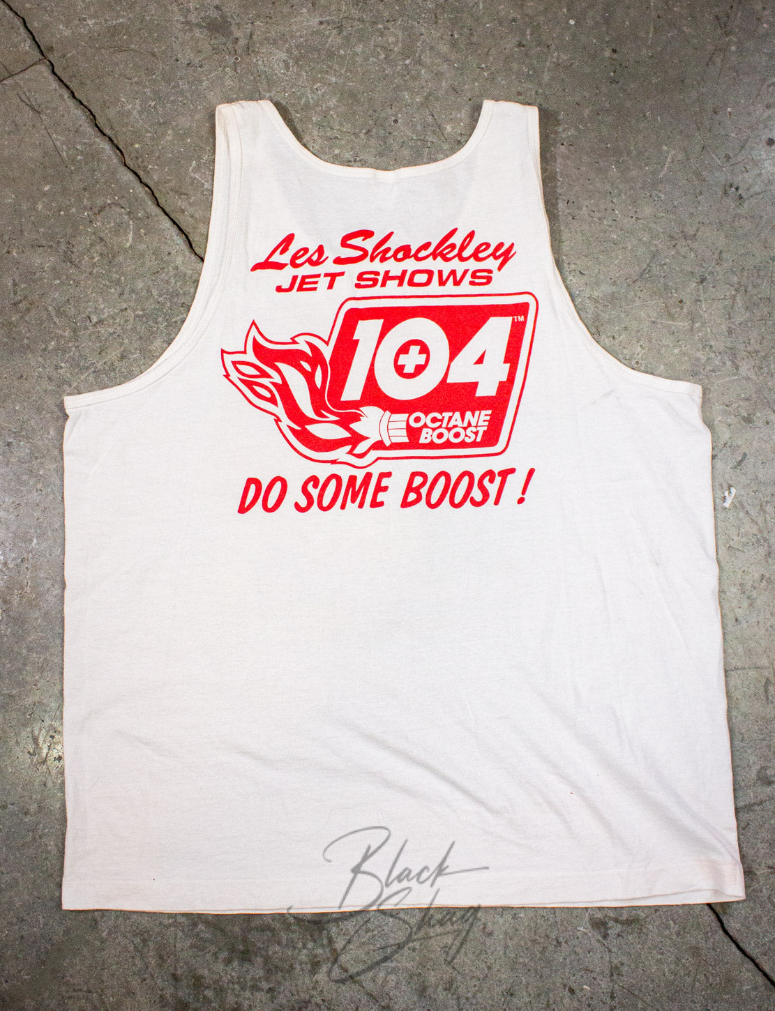Vintage Shockwave Jet Truck Do Some Boosts Tank Top 90s White XL