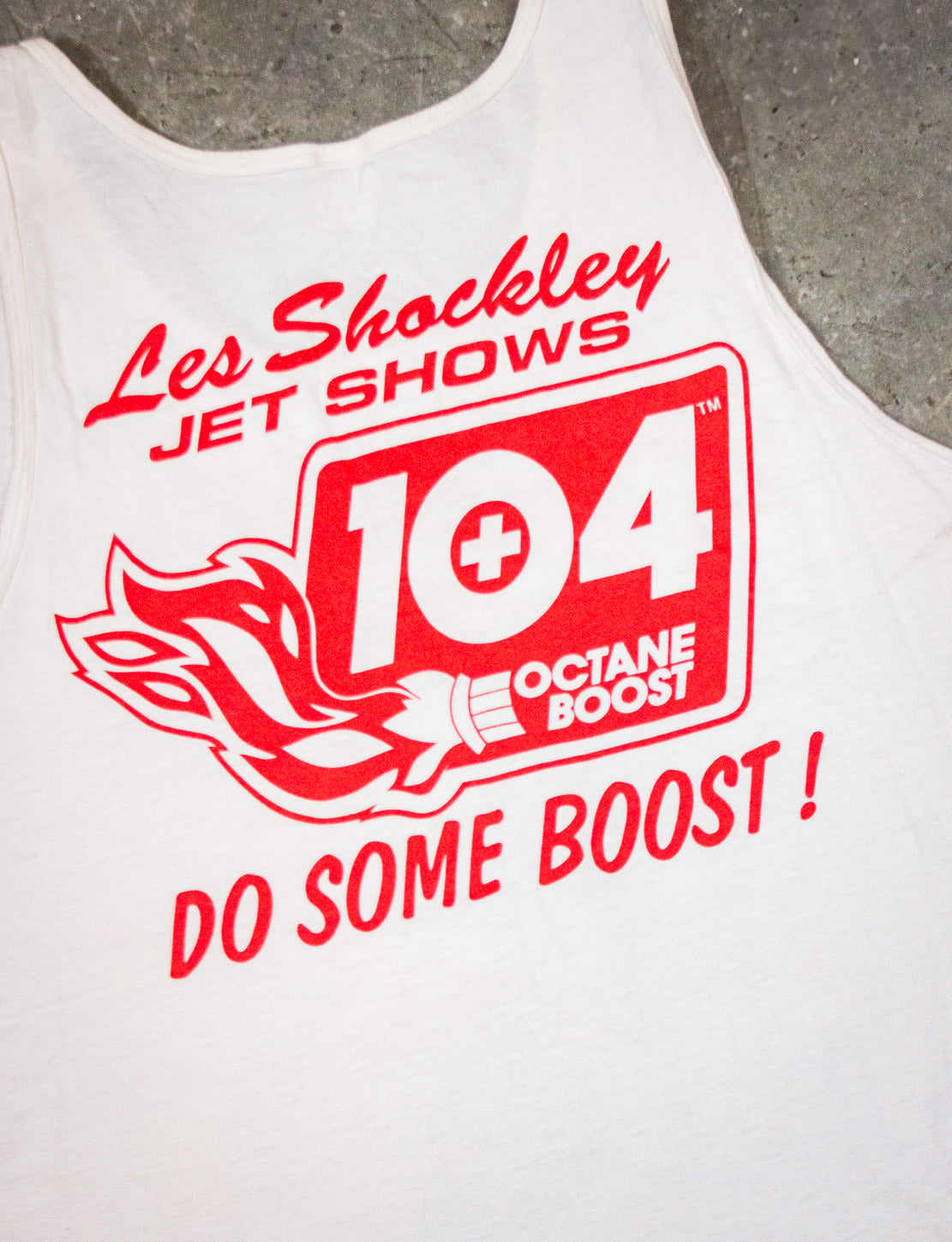 Vintage Shockwave Jet Truck Do Some Boosts Tank Top 90s White XL