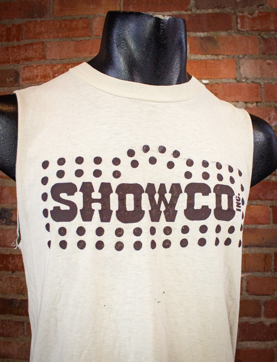 Vintage Showco CBS Convention Cut Off T Shirt 1978 Beige Small/Medium