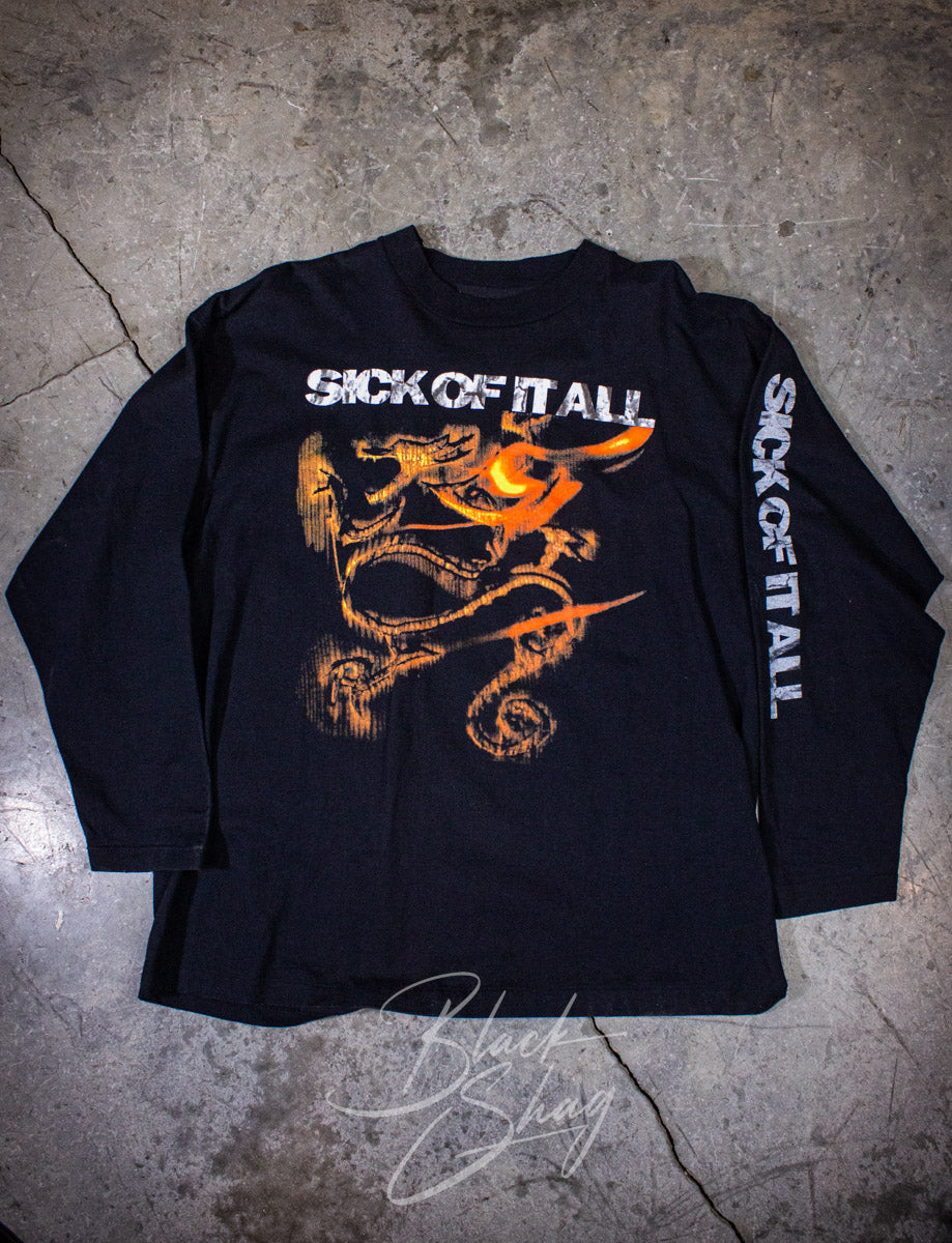 Vintage Sick Of It All Scratch The Surface Long Sleeve Concert T Shirt 1994 XL