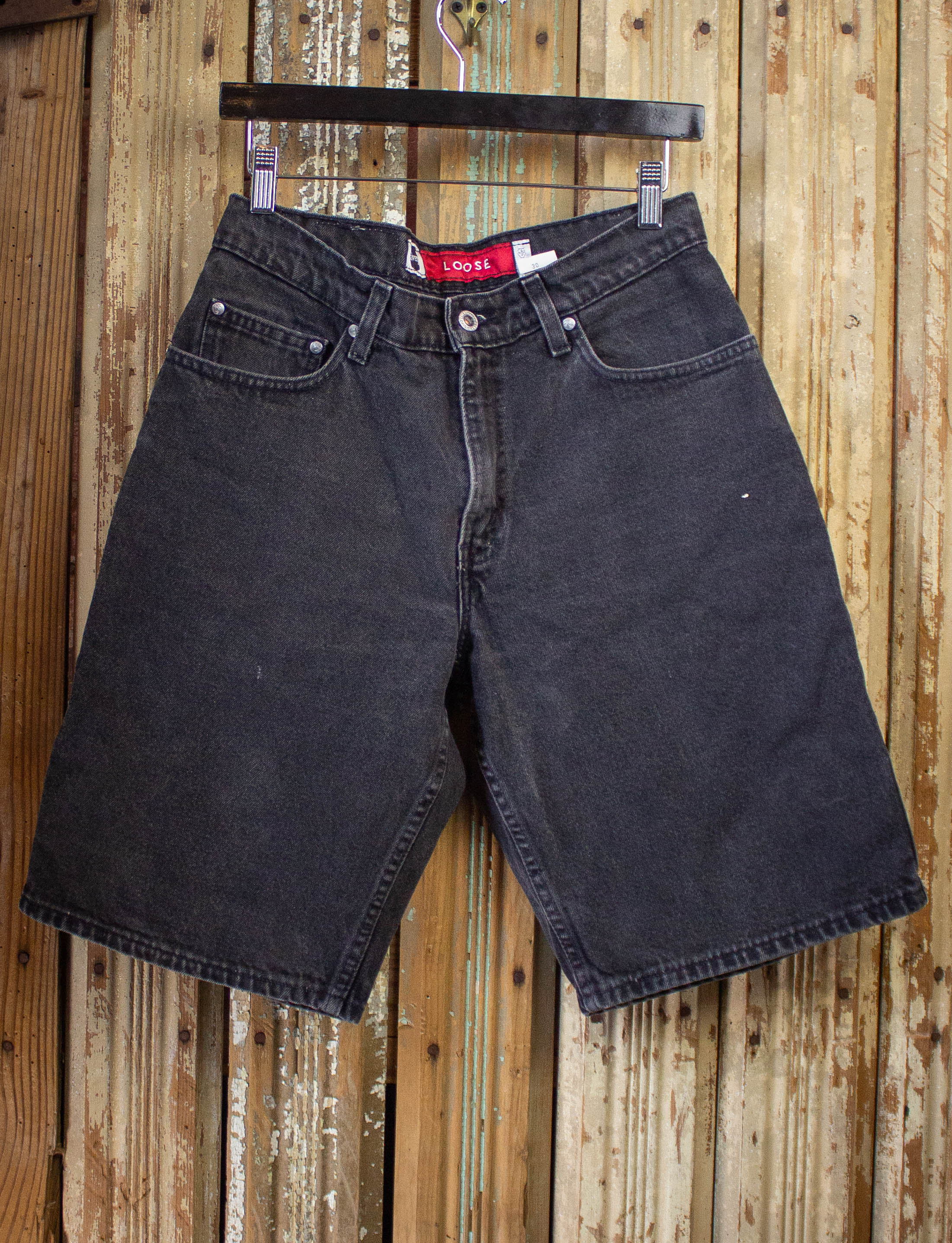 Vintage Levi's Silver Tab Demin Shorts 90s Black 30w