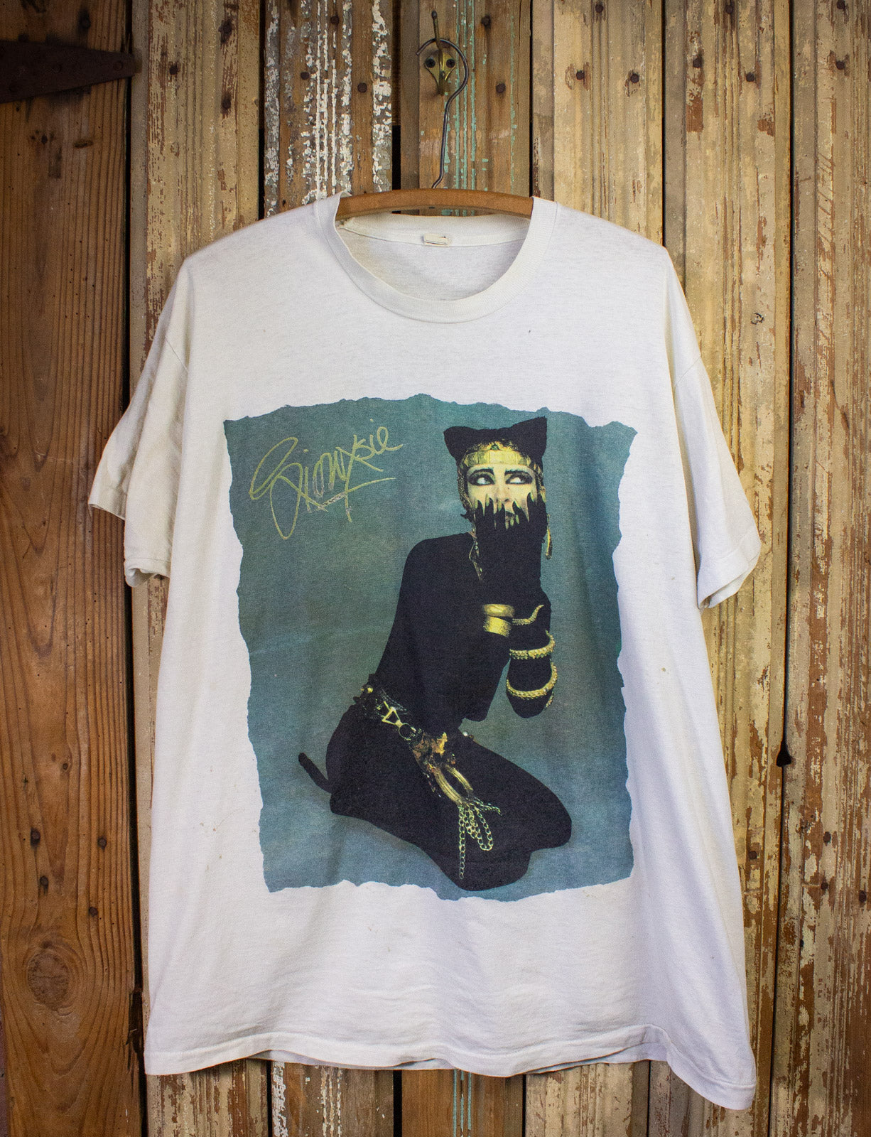 Vintage Siouxsie And The Banshees Cat Woman Concert T Shirt 80s White XL 2XL