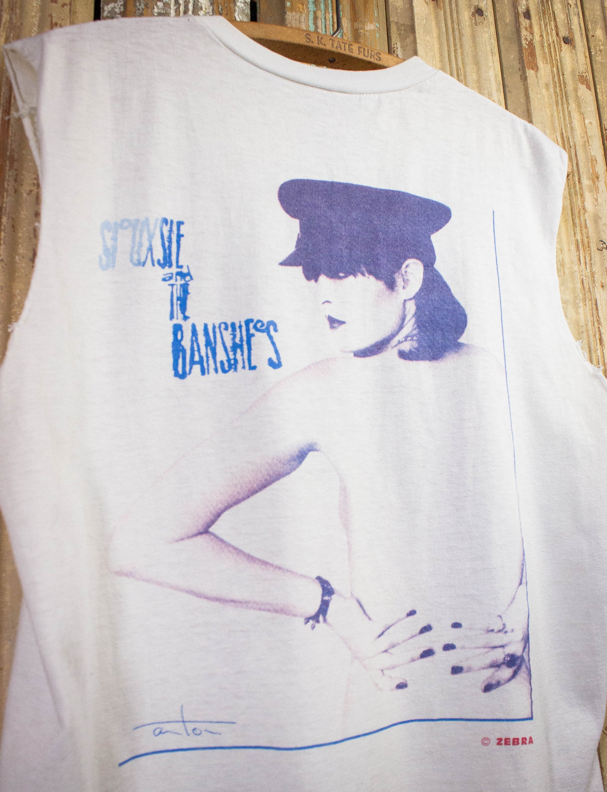 Vintage Siouxsie and The Banshees Hyæna Cut Off Concert T Shirt 1984 White Large