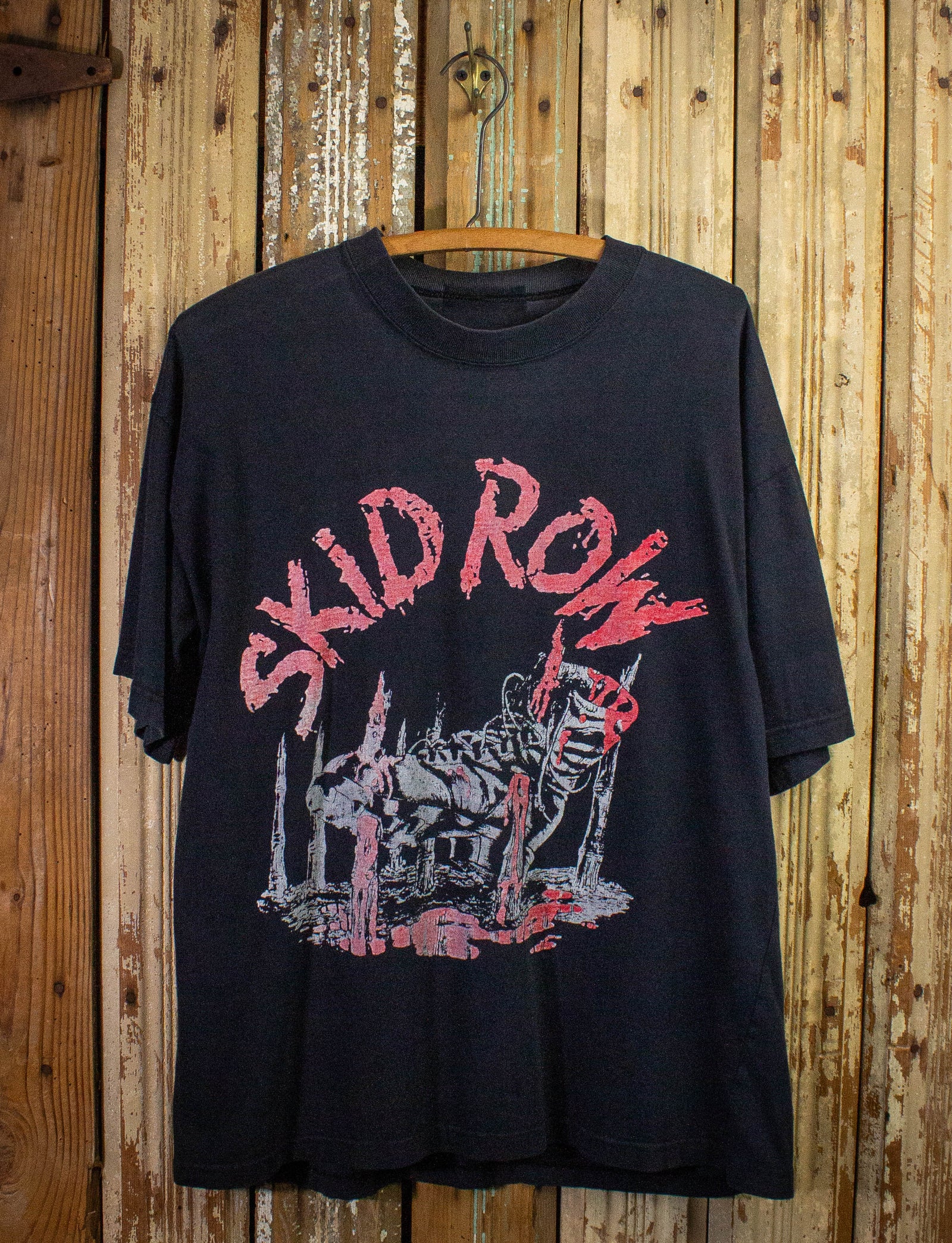 Vintage Skid Row B-Sides Ourselves Concert T Shirt 1992 Black XL