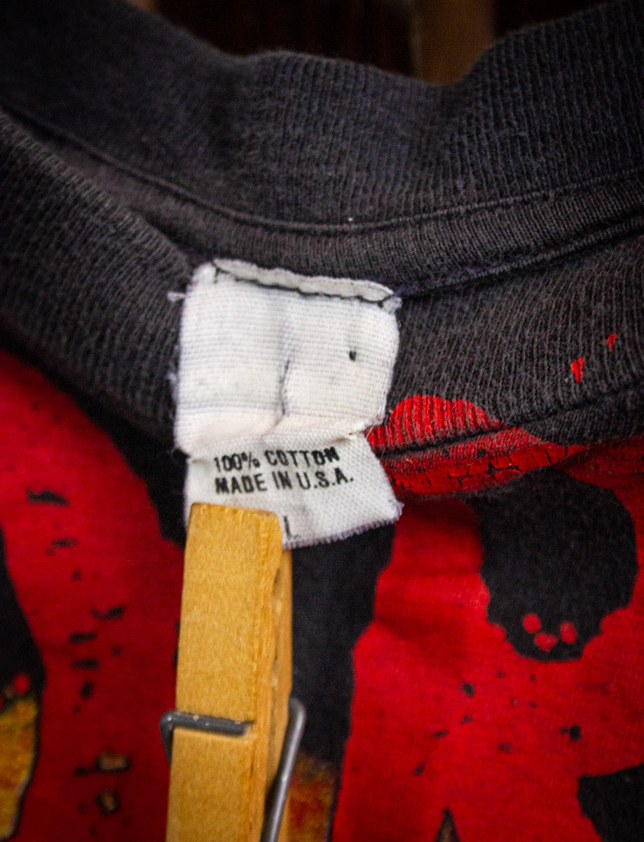 Vintage Skid Row Slave to the Grind Concert T Shirt 1991 Black Medium
