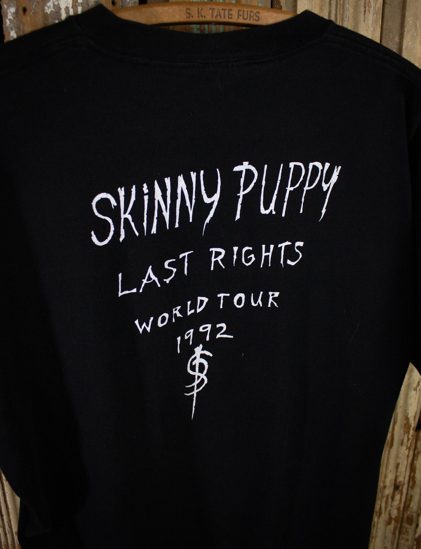 Vintage Skinny Puppy Last Rights Concert T Shirt 1992 Black XL