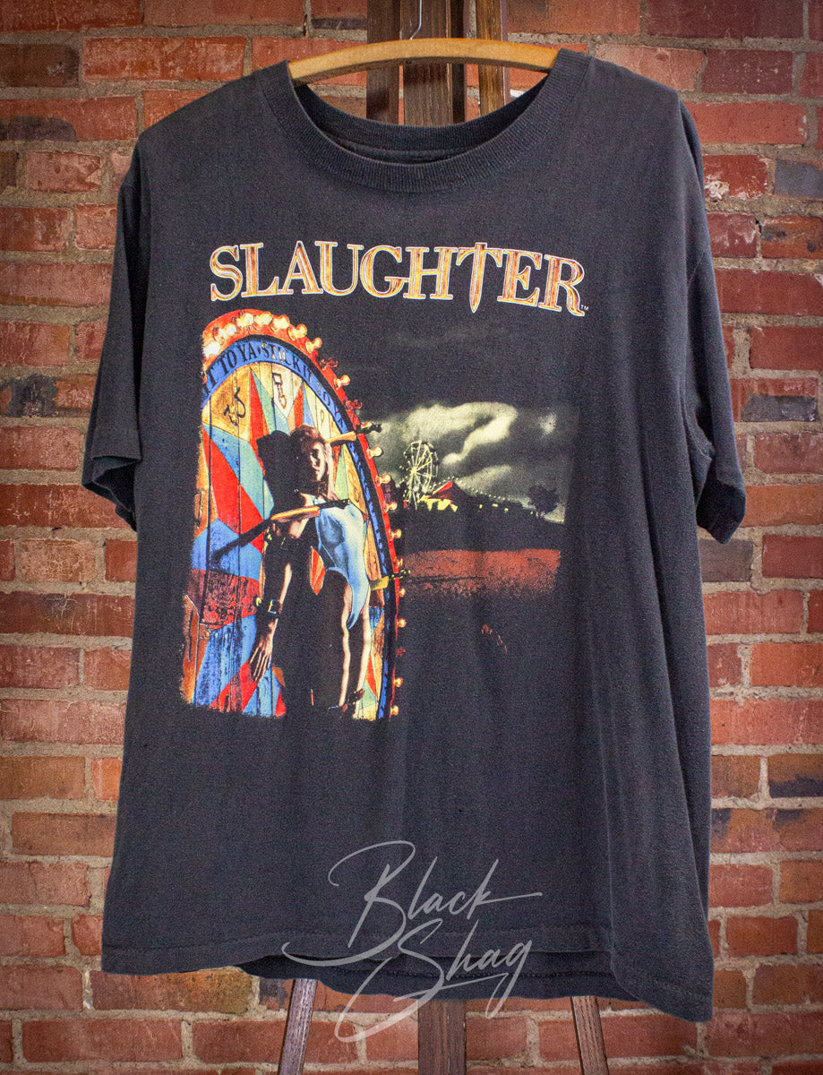 Vintage Slaughter Stick It To Ya! Concert T Shirt 1990 Large
