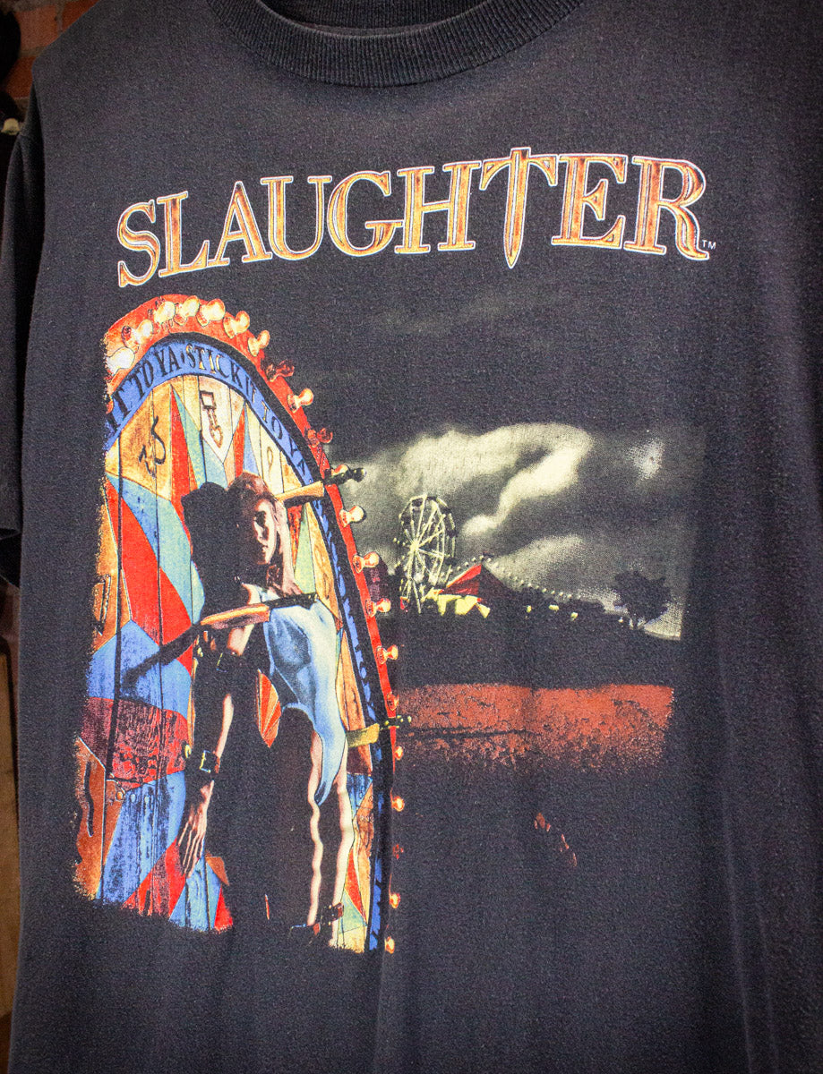Vintage Slaughter Stick It To Ya! Concert T Shirt 1990 Large