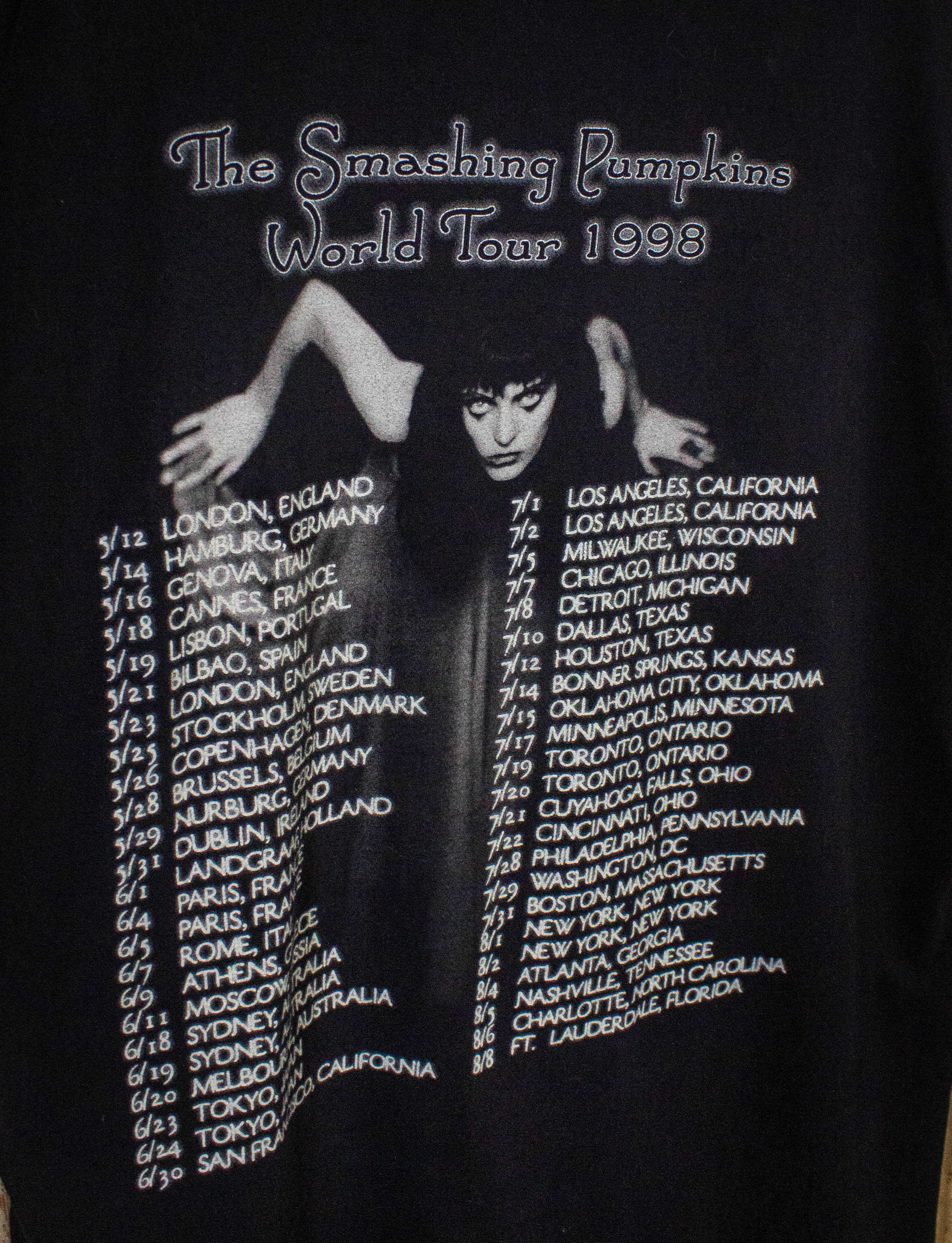 Vintage Smashing Pumpkins Adore World Tour Concert T Shirt 1998