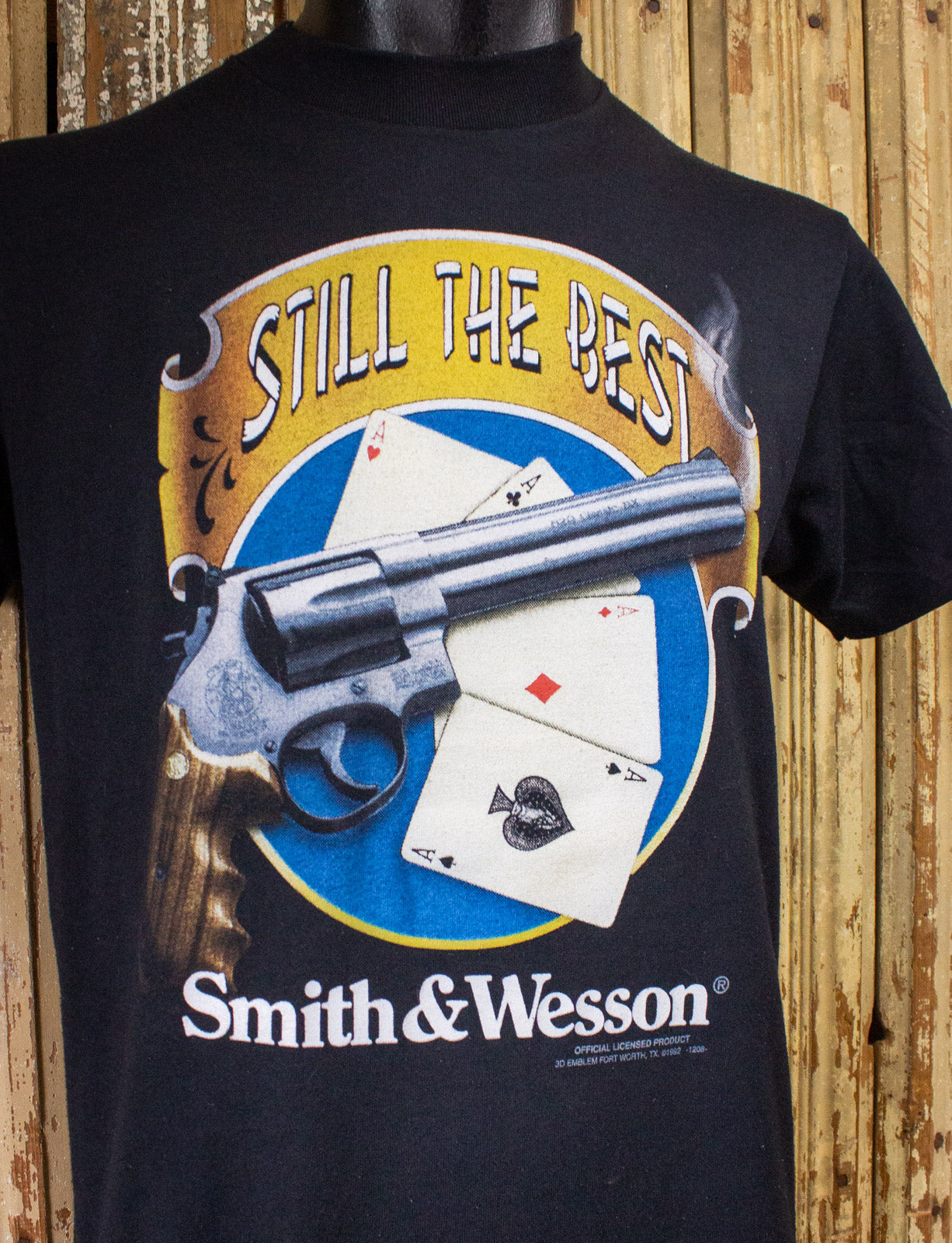 Vintage Smith & Wesson Still The Best Graphic T Shirt Black Medium