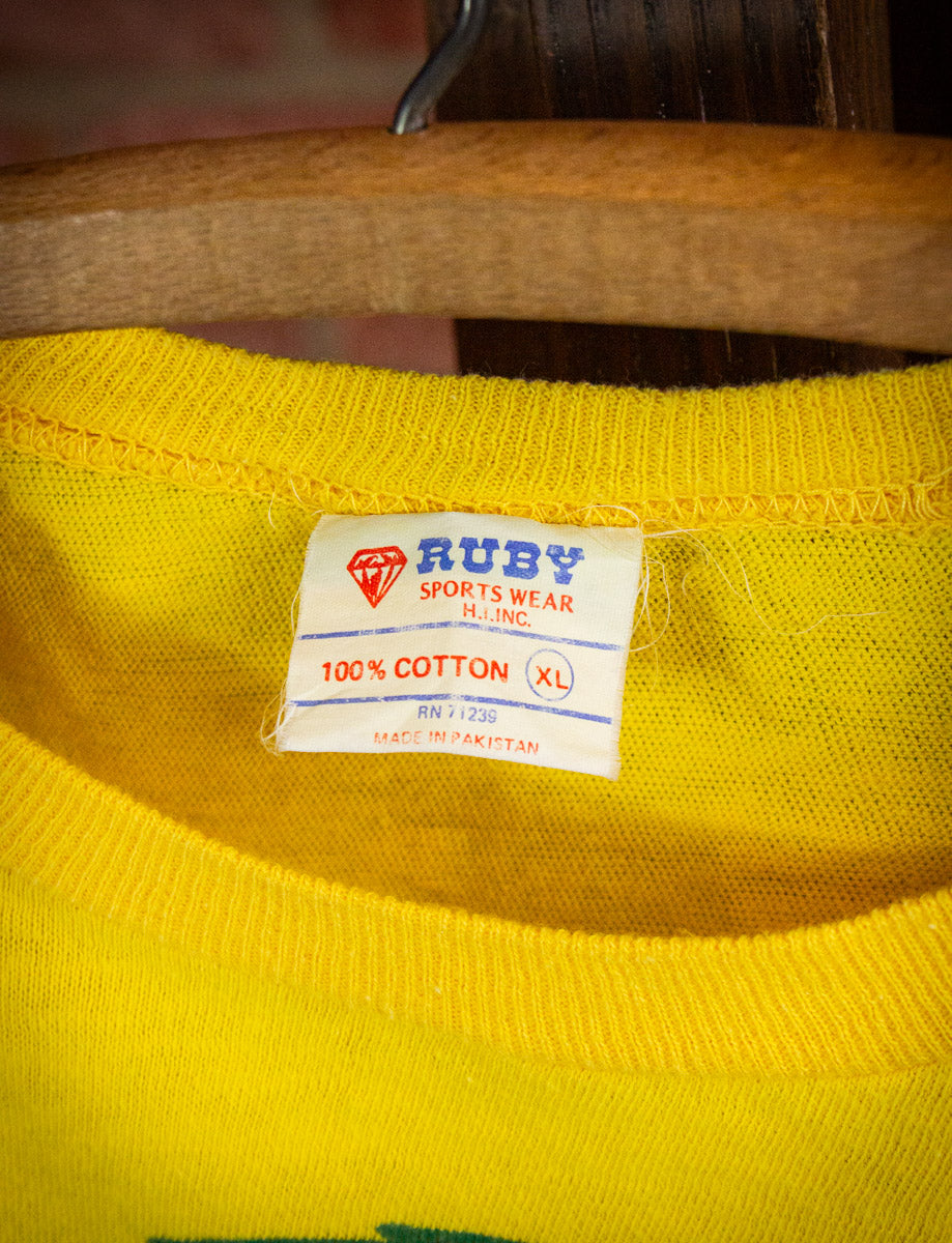 Vintage Smoke Stacks Lightnin' Graphic T Shirt 80s Medium