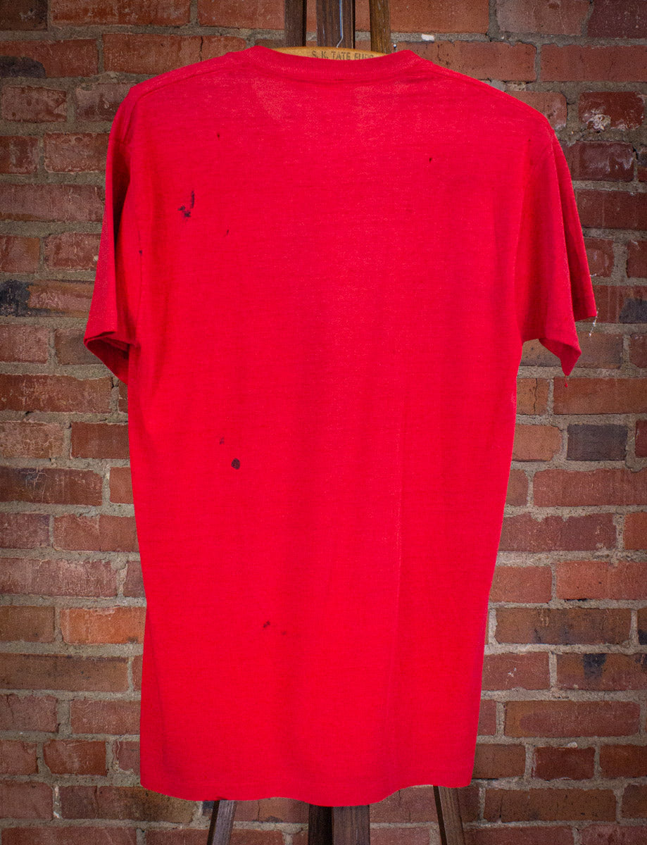 Vintage Smoky MTN Roundup Graphic T Shirt 80s Red S/M