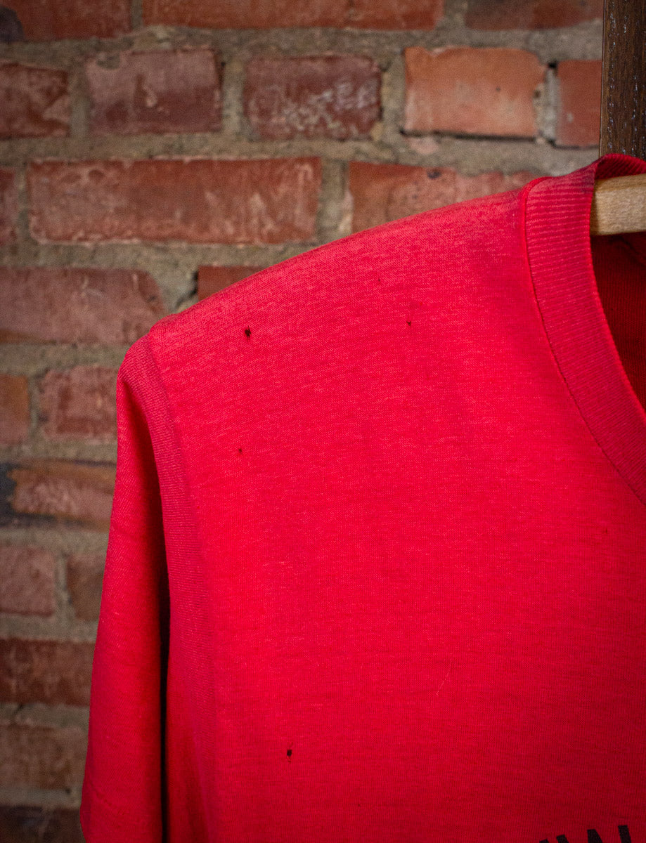 Vintage Smoky MTN Roundup Graphic T Shirt 80s Red S/M