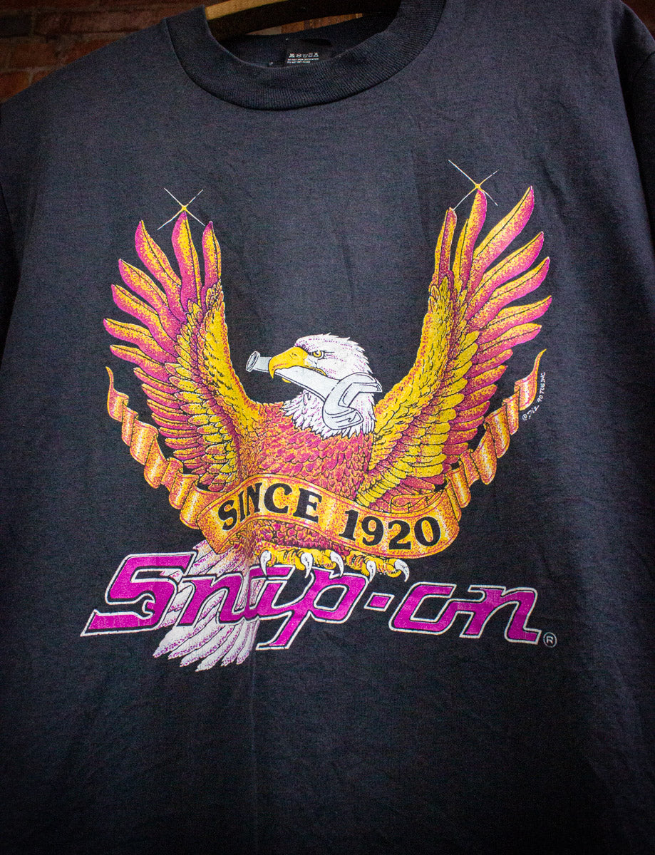 Vintage Snap On Tools Eagle Graphic T Shirt 90s Large