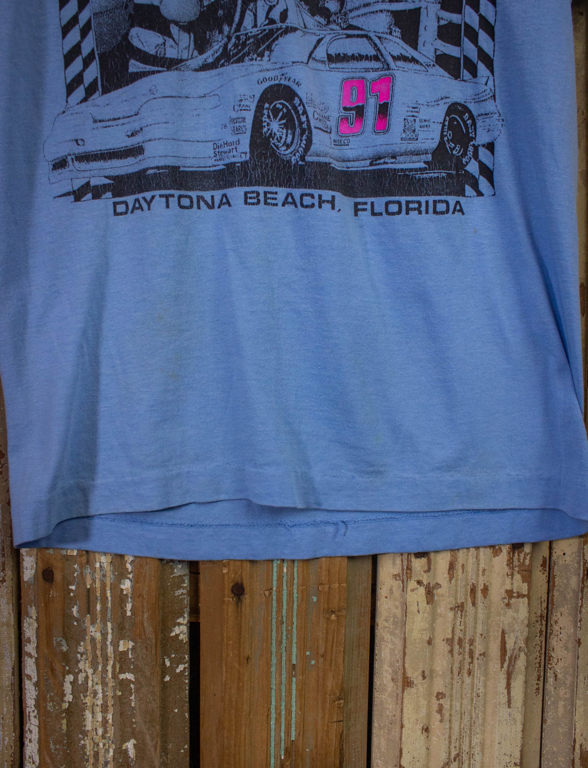 Vintage Speedweek Daytona Graphic T Shirt Blue XS