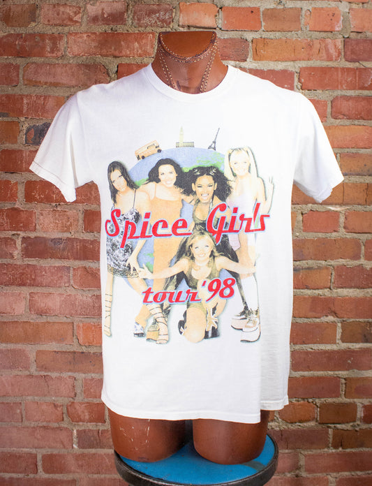 Vintage Spice Girls Girl Power Concert T-Shirt 1998 M