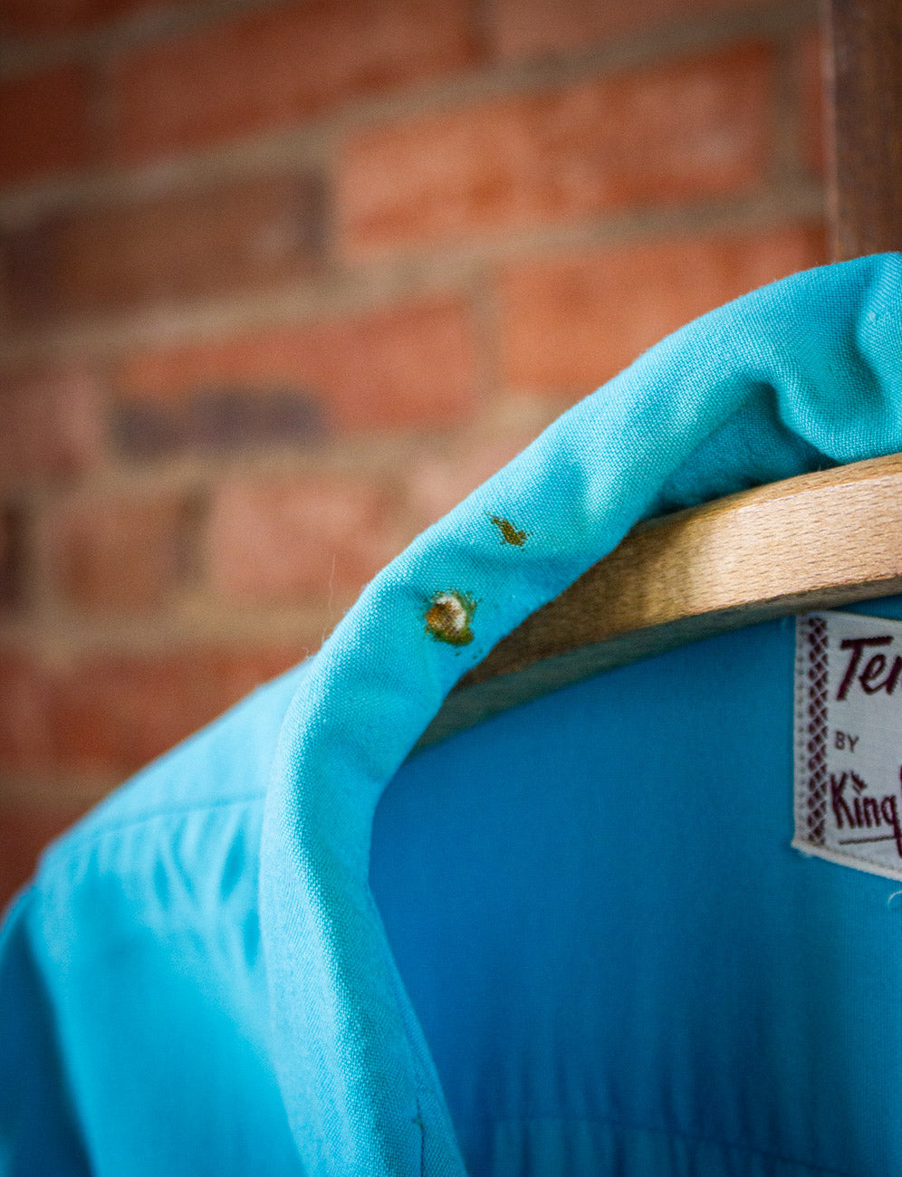 Vintage Splits "Carl" King Louie Bowling Shirt 50s Blue Large