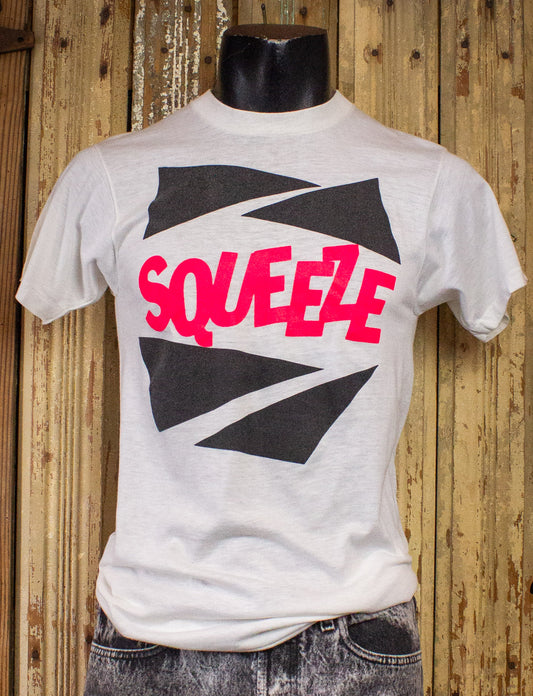 Vintage Squeeze Concert T shirt 1980s White Small