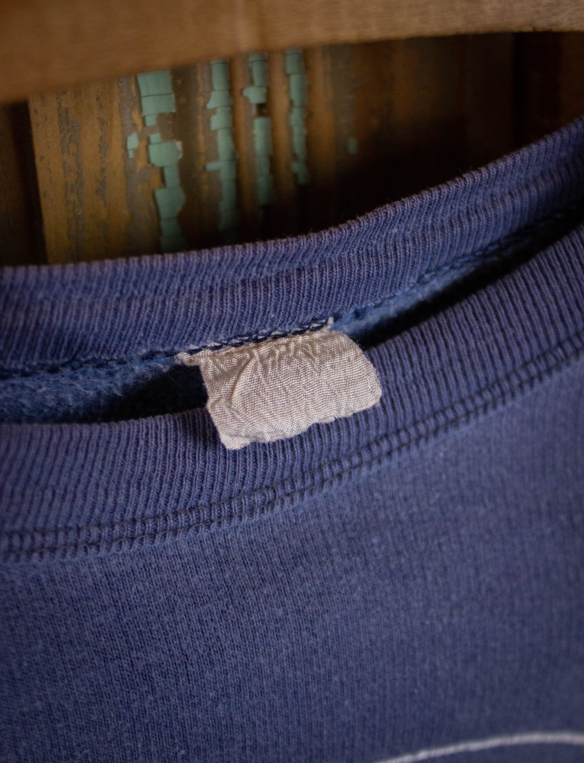 Vintage St. George's College Graphic Sweatshirt 70s Blue Small-Medium