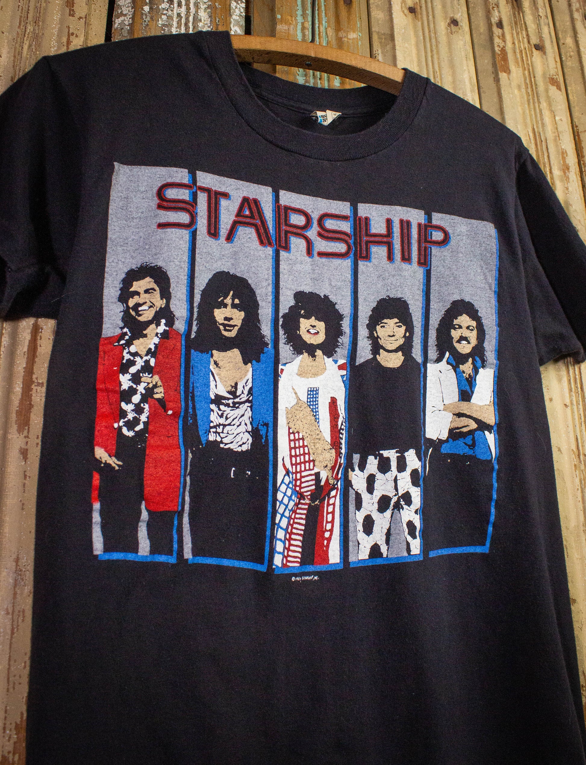 Vintage Starship We Built This City Concert T Shirt 1986 Black Small