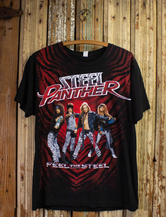 Steel Panther Feel The Steel Concert T Shirt 2009 Black Large