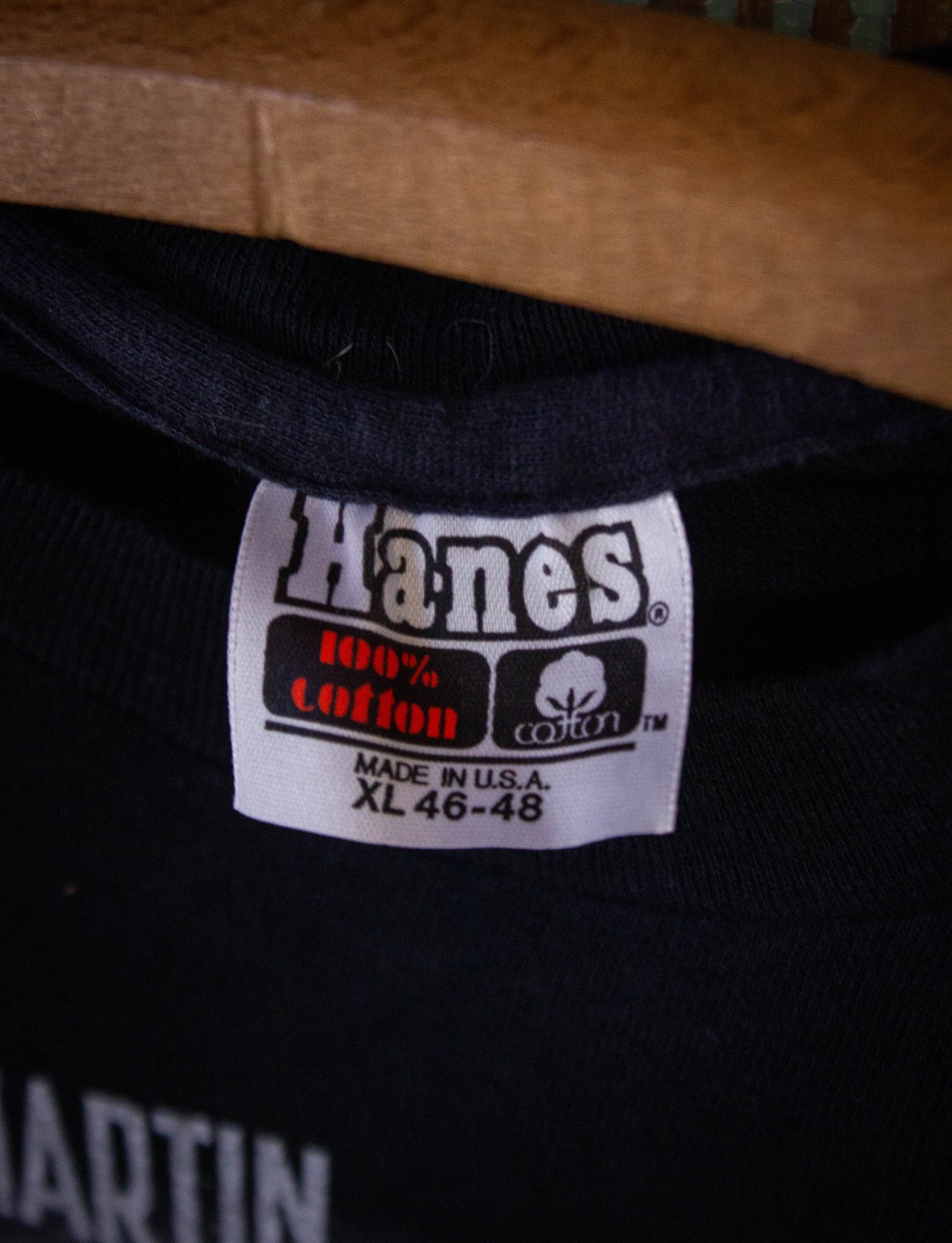 Vintage Steve Martin Dead Men Don't Wear Plaid Graphic T Shirt 1982 Black Large