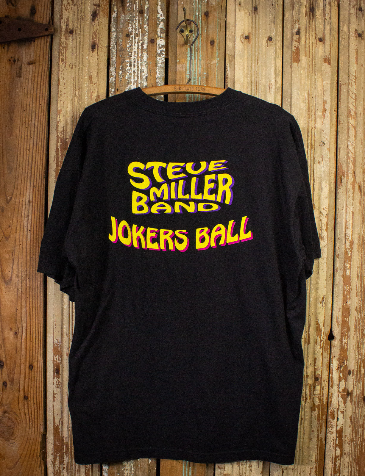 Vintage Steve Miller Band Jokers Ball Concert T Shirt 1997 Black XL