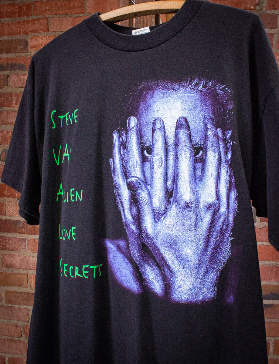 Vintage Steve Vai Alien Love Secrets Concert T Shirt 2001 Black XL