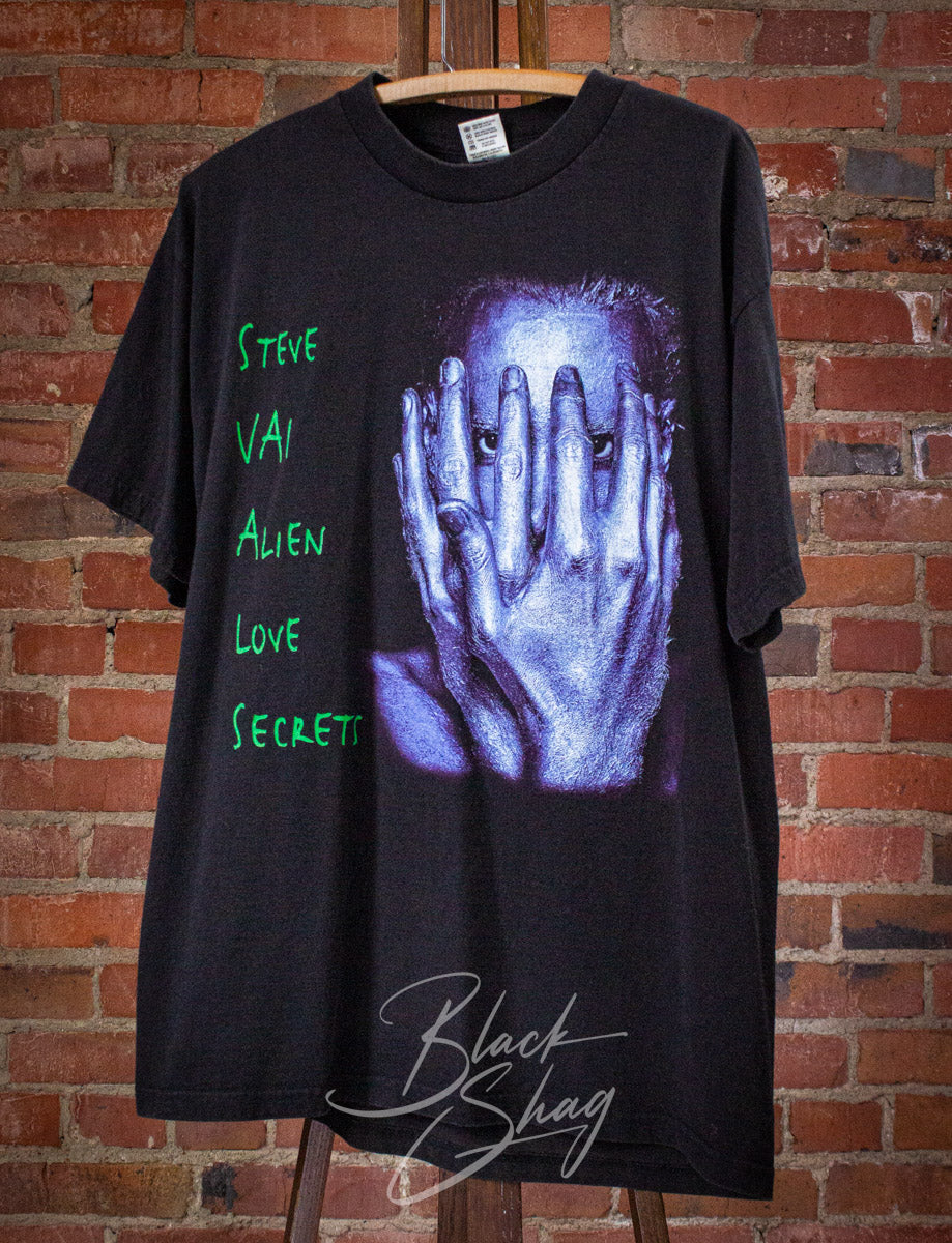 Vintage Steve Vai Alien Love Secrets Concert T Shirt 2001 Black XL