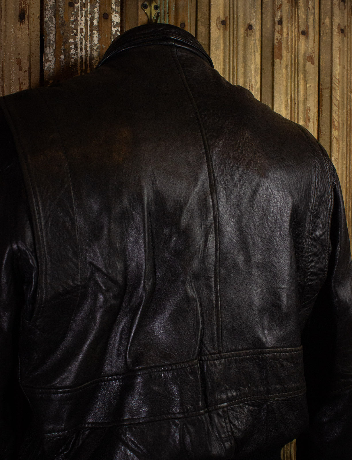 Vintage Stevie Nicks 1989 Tour Leather Crew Jacket Large