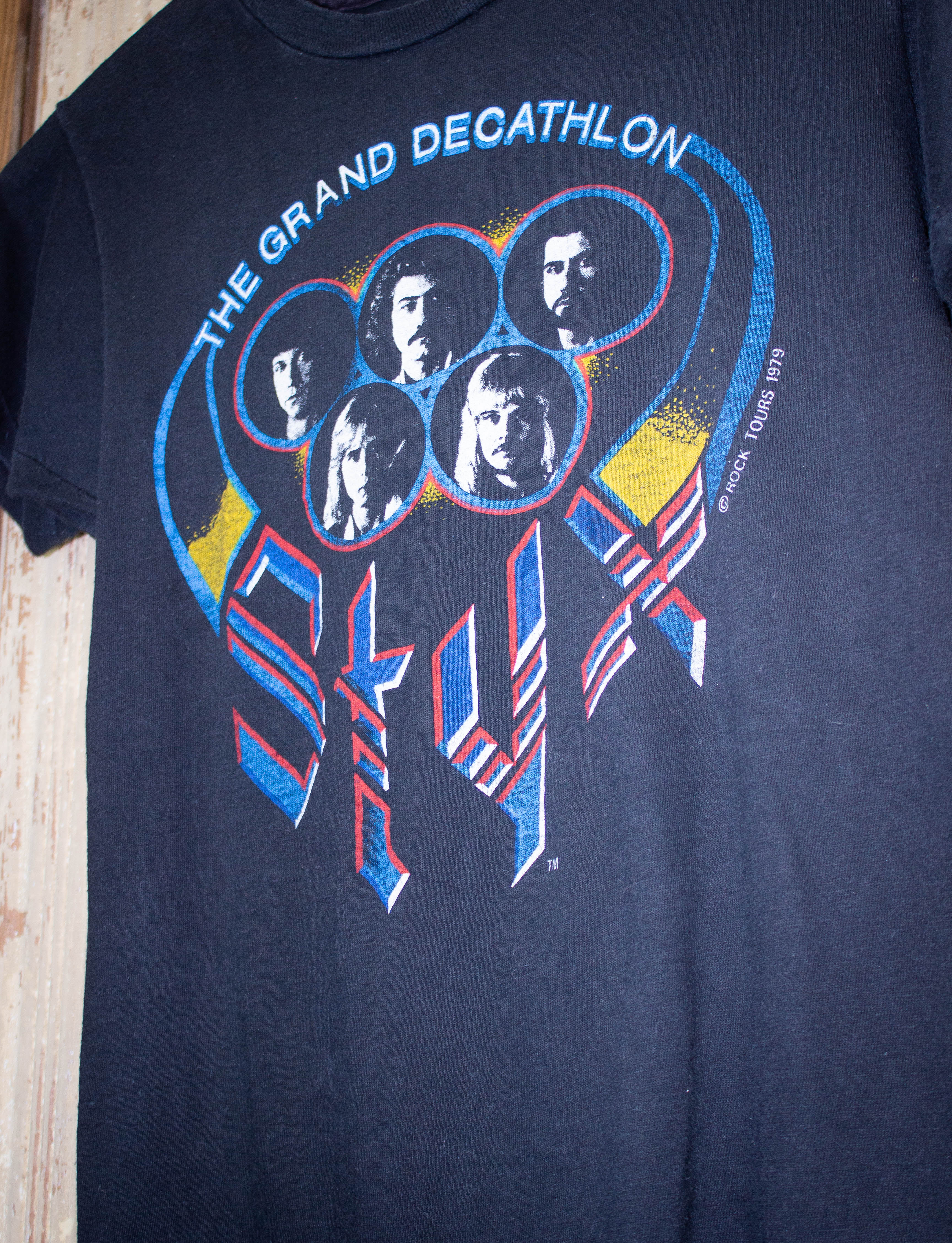 Vintage Styx The Grand Decathlon Concert T shirt 1979 XS Black