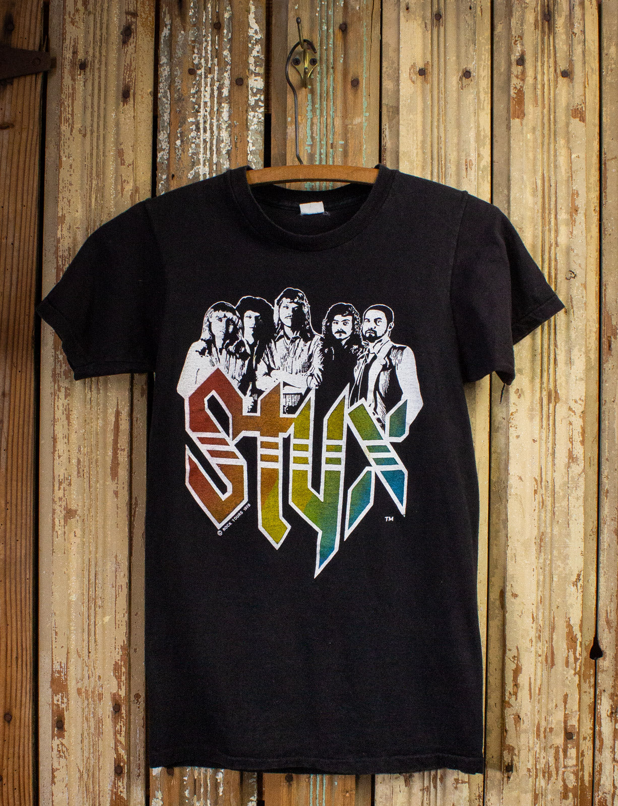 Vintage Styx The Main Event Concert T Shirt 1978-79 Black XS