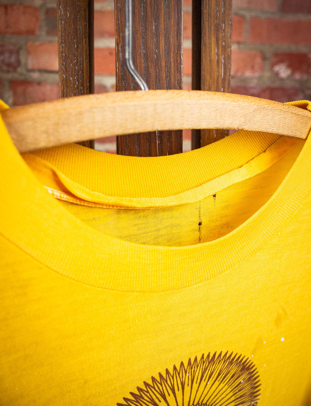 Vintage Sunflower Nights Graphic T Shirt Yellow