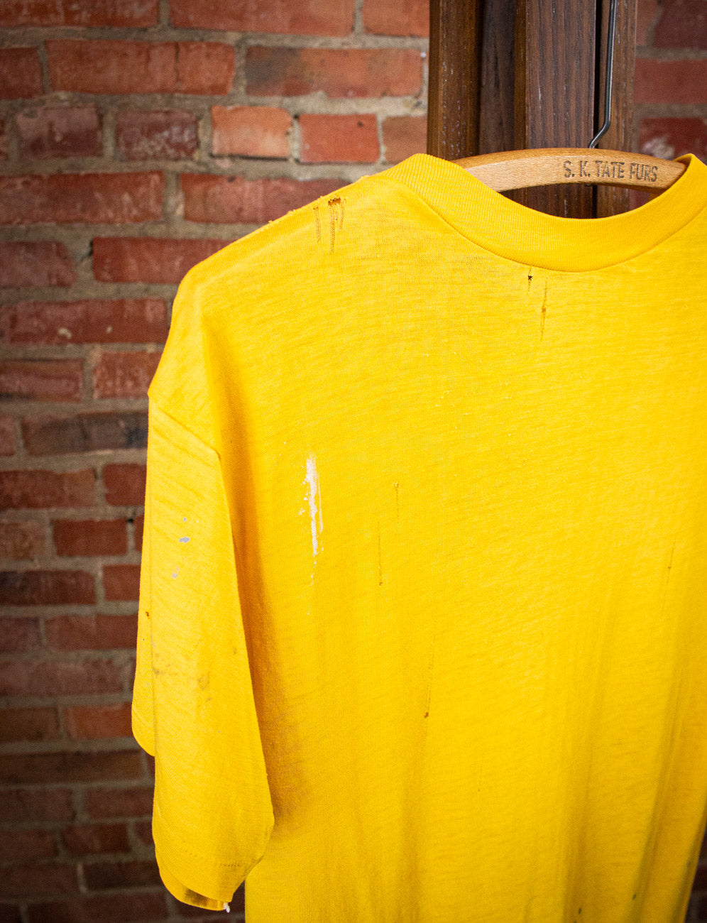 Vintage Sunflower Nights Graphic T Shirt 80s Yellow Small